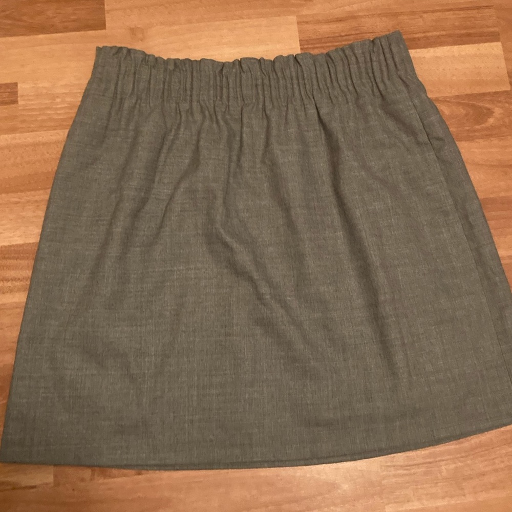 J Crew heather grey skirt